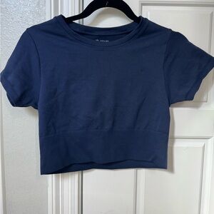APL Dark Blue Women's Crop Top